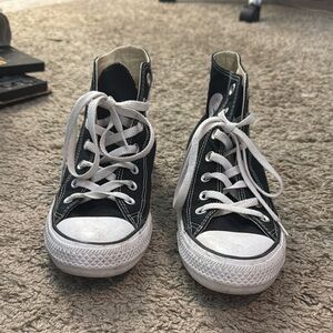 Converse Black and White High-Top Sneakers